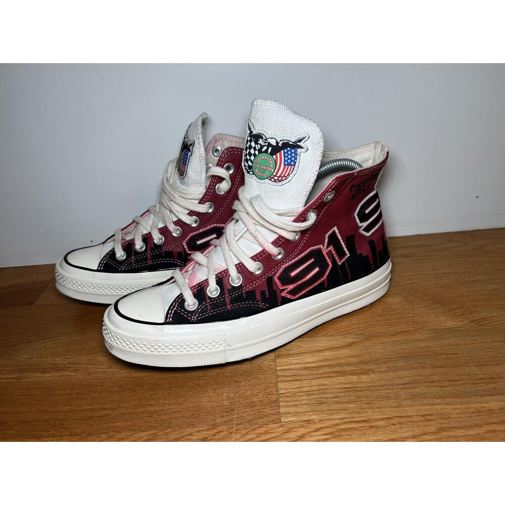 Converse Chinatown Market Jeff Hamilton Shoes Mens Size 7 Red Black 171243C